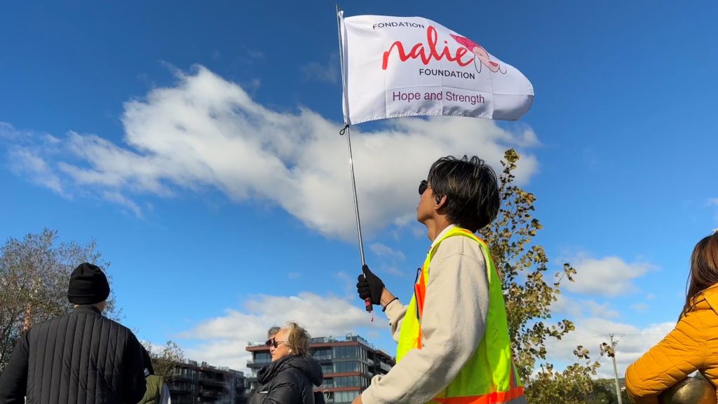 holding flag for nalie foundation