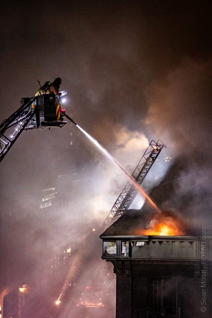 Old Montreal fire Oct. 4, 2024. (Courtesy: Sean Mollitt)Old Montreal fire Oct. 4, 2024. (Courtesy: Sean Mollitt)