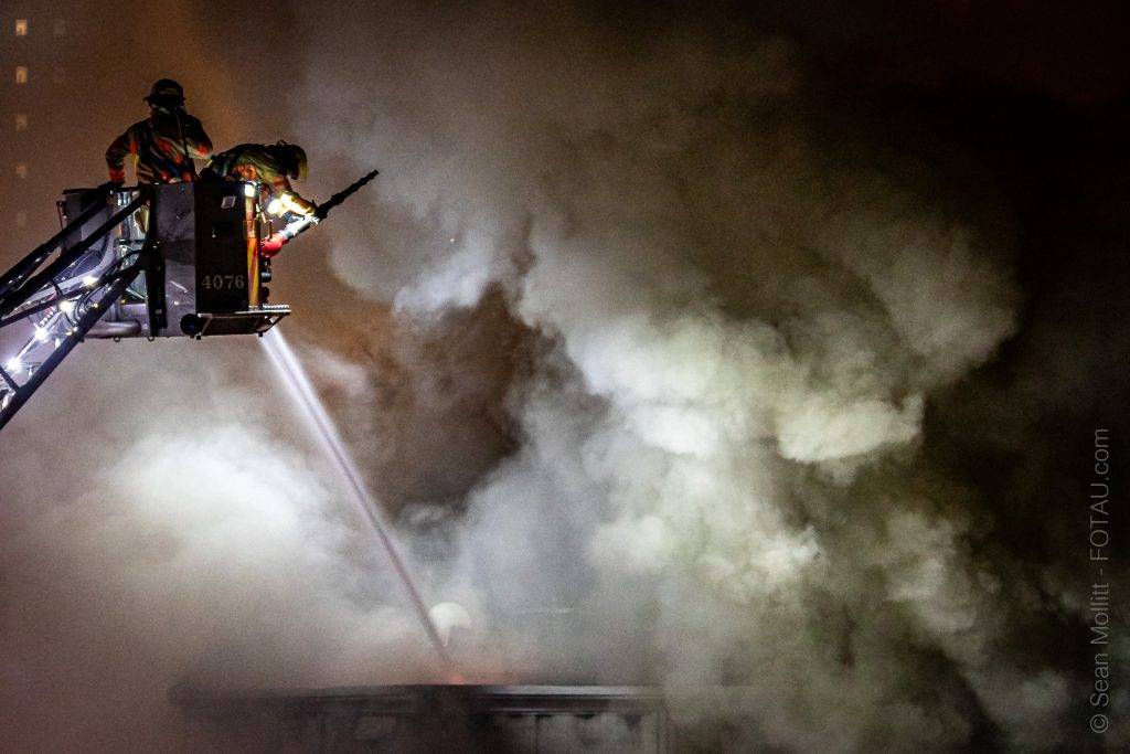 Old Montreal fire Oct. 4, 2024. (Courtesy: Sean Mollitt)