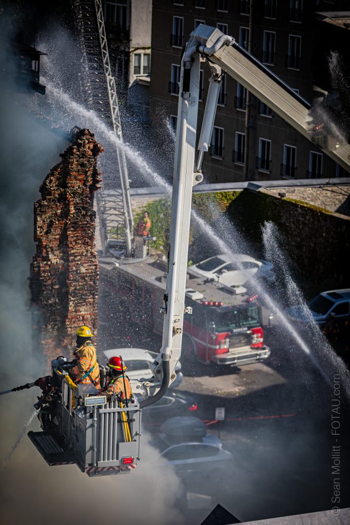 Old Montreal fire Oct. 4, 2024. (Courtesy: Sean Mollitt)