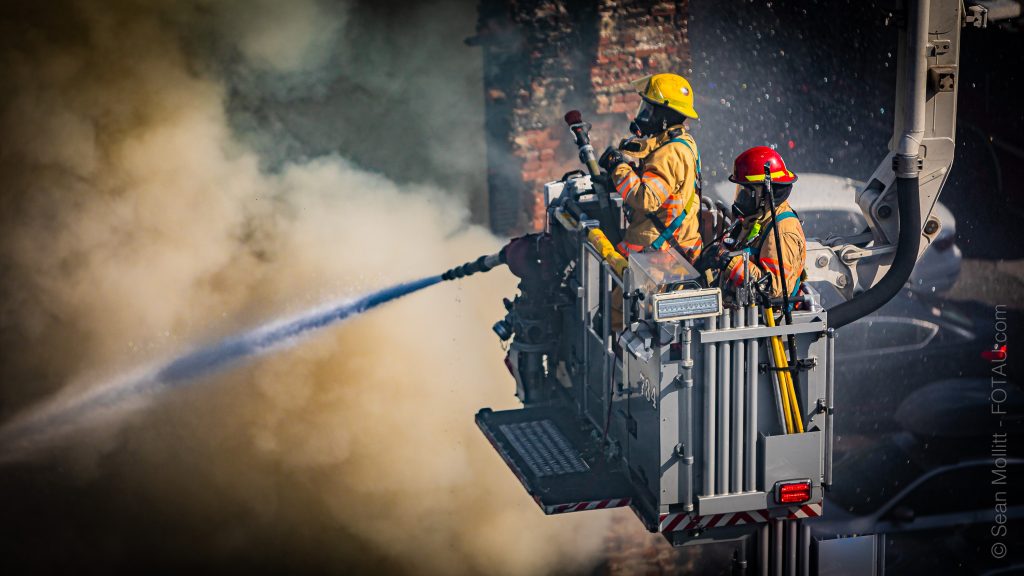 Old Montreal fire Oct. 4, 2024. (Courtesy: Sean Mollitt)