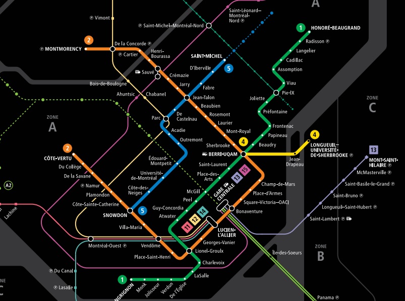 STM metro map