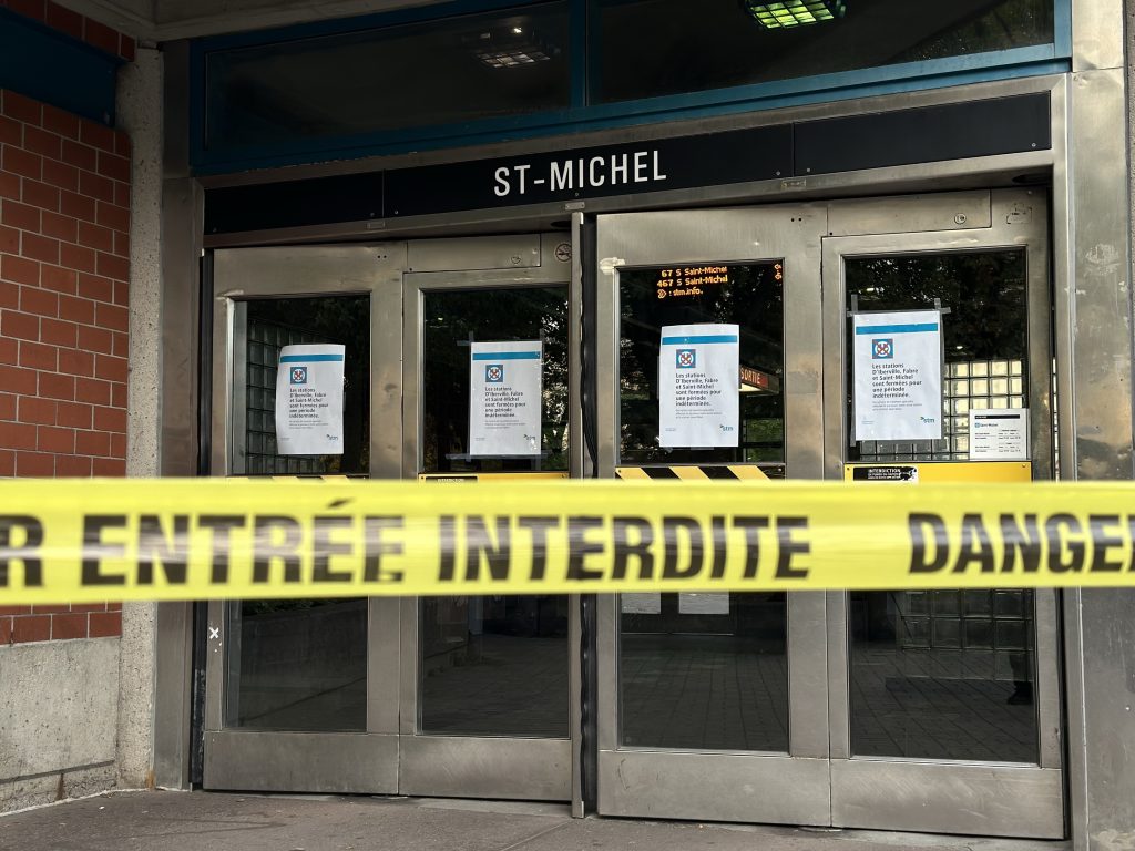 Three blue line metro stations in Montreal closed after structural issues discovered at St-Michel