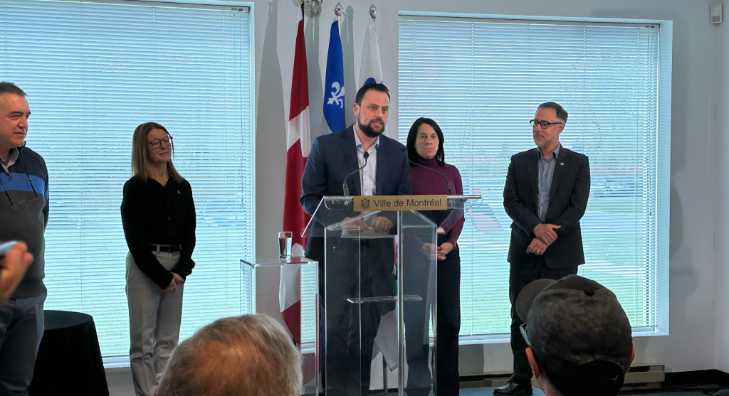 Montreal Mayor Valérie Plante and Head of Innovation and Sustainability at Hypertec Eliot Ahdoot