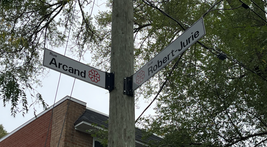 montreal street sign intersections