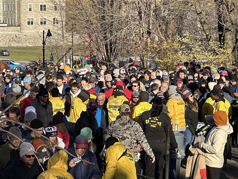 Fans waiting to watch CFL Game: Toronto Argonauts VS Montreal Alouettes on November 9, 2024. (Pamela Pagano,CityNews)