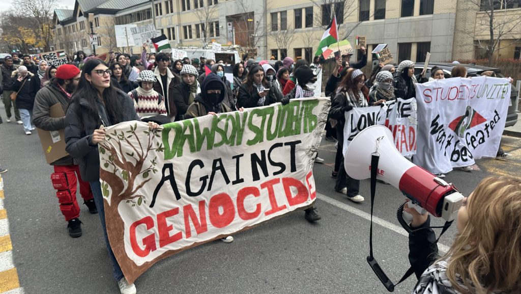 Quebec students take part in pro-Palestinian protests; Dawson College cancels classes