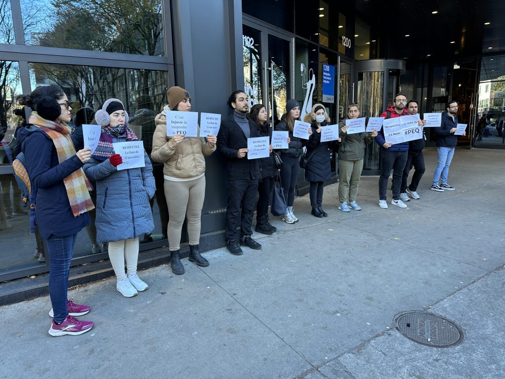 Montreal international students protest permanent residency program closure