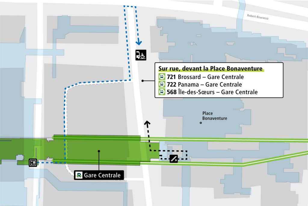 REM shuttle bus map