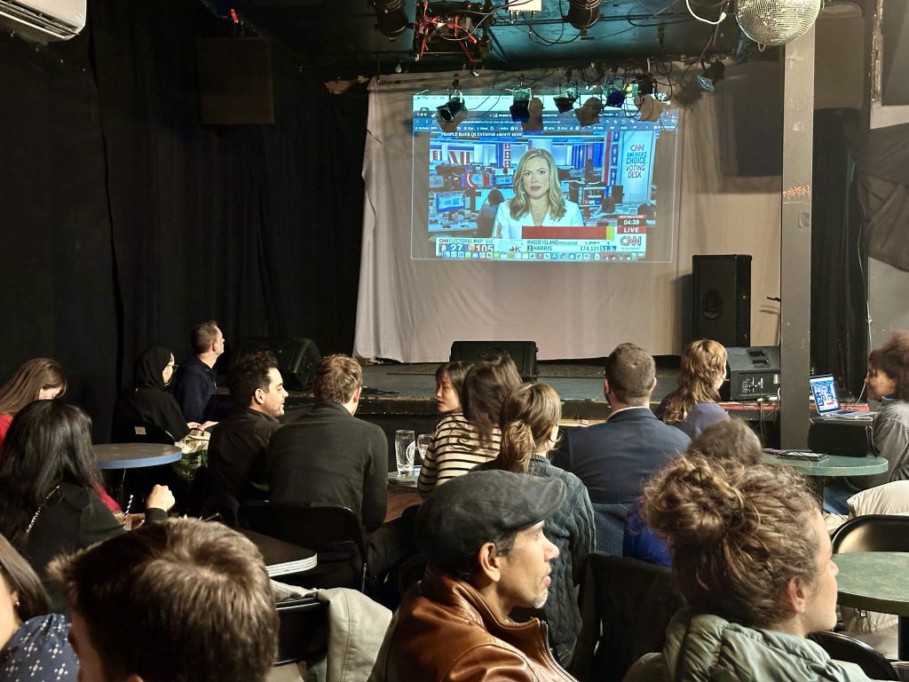 Montrealers gather for U.S. election night watch party