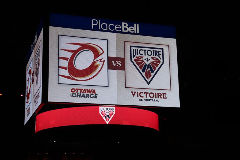 IN PHOTOS: Energy fills Place Bell for Montreal Victoire VS Ottawa Charge home opener 