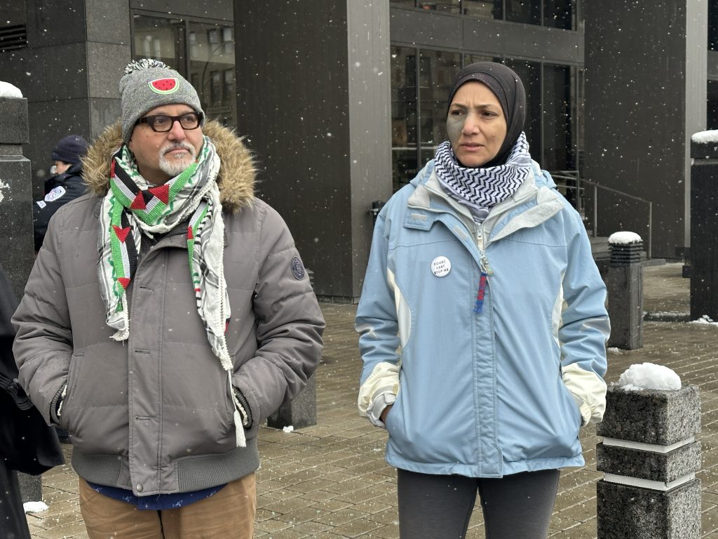 Pro-Palestinian protesters call on federal Immigration Minister Marc Miller to resign