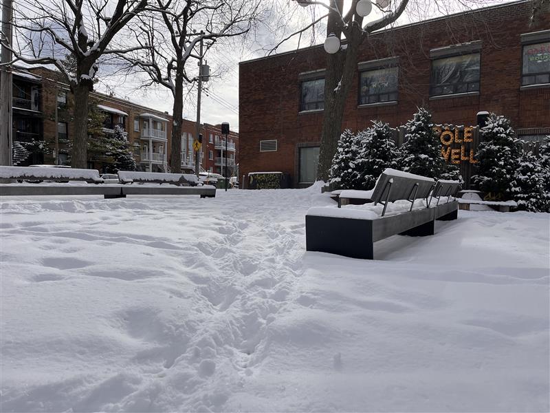 Snow continues in Montreal