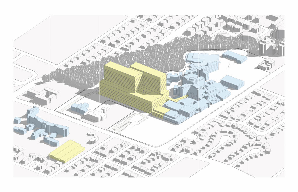 Rendering of expansion of Maisonneuve-Rosemont Hospital