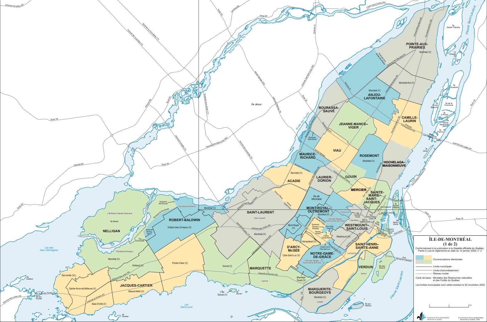 New Quebec Electoral Map Montreal And Gasp Sie Lose A Riding Each Screenshot Montreal Electoral Map 1 