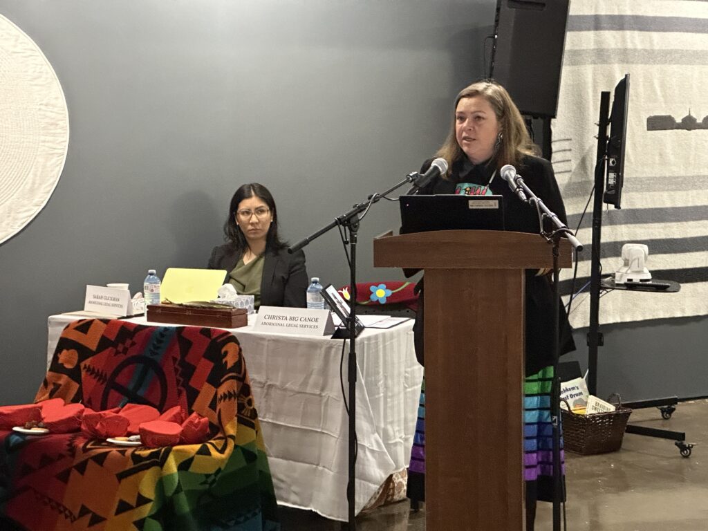 Christa Big Canoe, lead prosecutor and legal director at Aboriginal Legal Services. May 25, 2026.