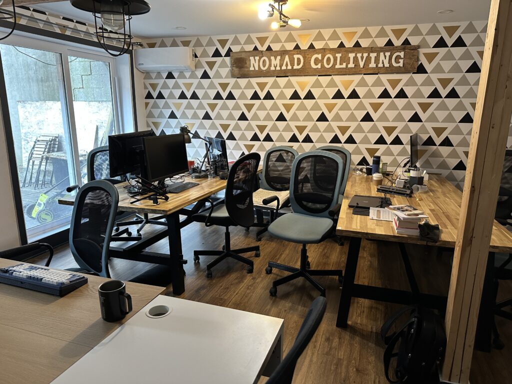 Photo of coliving space work station